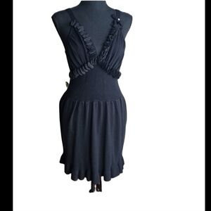 PREZIOSA Cashmere Crystal Bow Dress